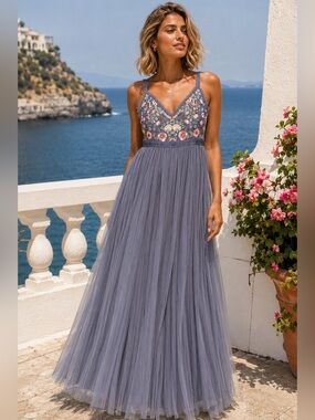 dragonfly maxi dress needle and thread Needle & Thread, Dragonfly Garden Maxi Gown New Wedding Dress